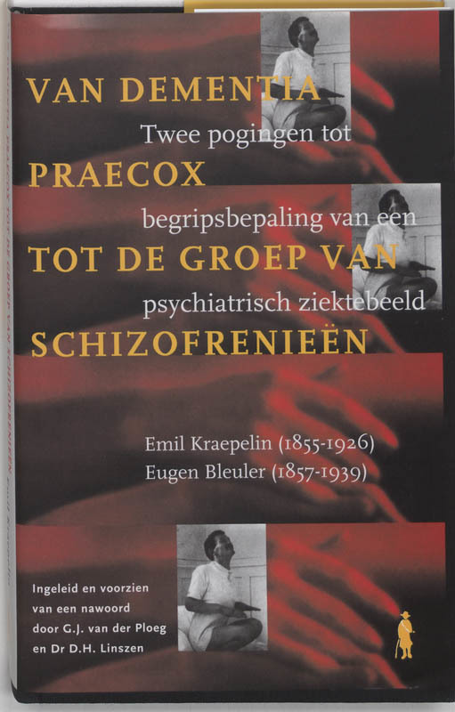 De voorkant van het boek met de titel : Van Dementia Praecox tot de groep van schizofrenieen