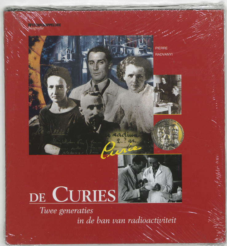 De voorkant van het boek met de titel : De Curies