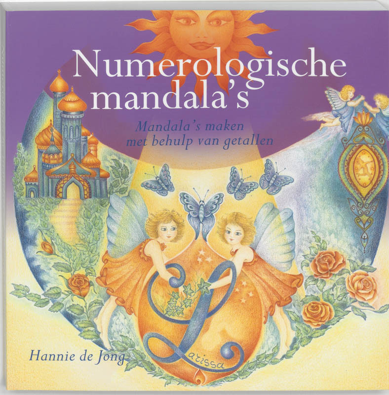 De voorkant van het boek met de titel : Numerologische mandala&#39;s