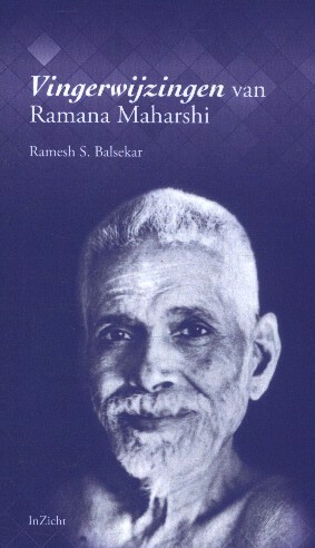 De voorkant van het boek met de titel : Vinderwijzingen van Ramana Maharshi