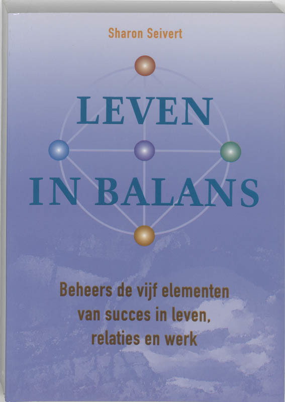 De voorkant van het boek met de titel : Leven in balans