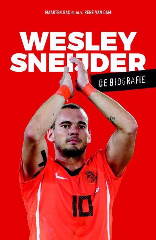 De voorkant van het boek met de titel : Wesley Sneijder