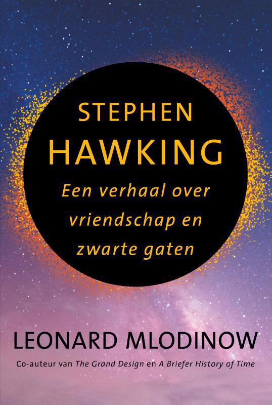 De voorkant van het boek met de titel : Stephen Hawking