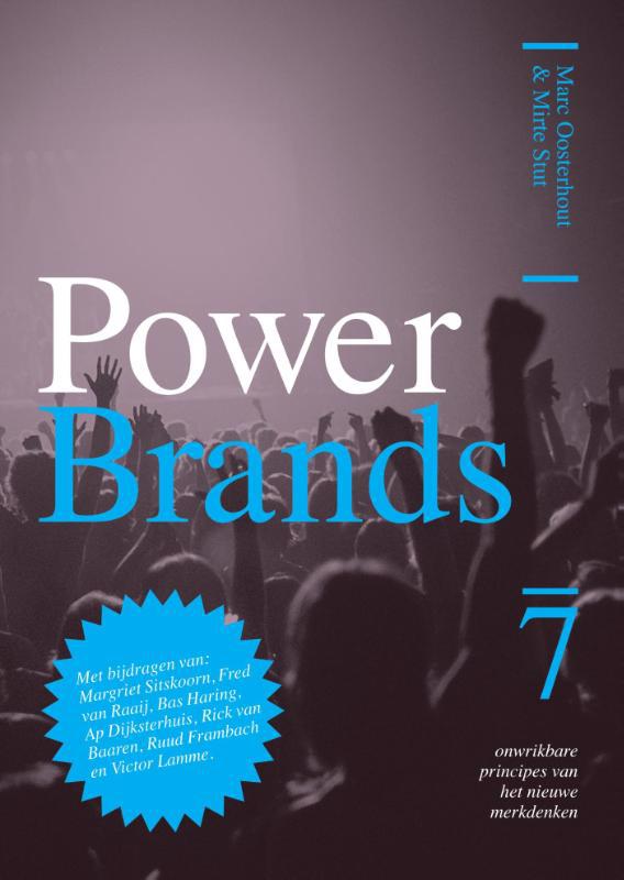 De voorkant van het boek met de titel : Power brands
