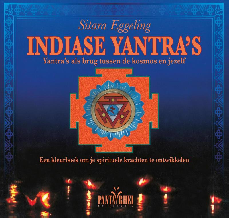 De voorkant van het boek met de titel : Indiase yantra&#39;s