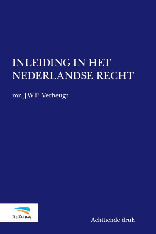 De voorkant van het boek met de titel : Inleiding in het Nederlandse recht