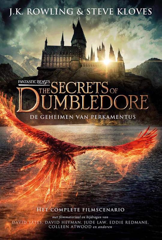 De voorkant van het boek met de titel : Fantastic Beasts: The Secrets of Dumbledore / De geheimen van Perkamentus