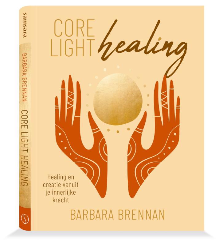 De voorkant van het boek met de titel : Core light healing
